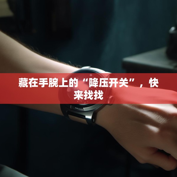 藏在手腕上的“降压开关”，快来找找