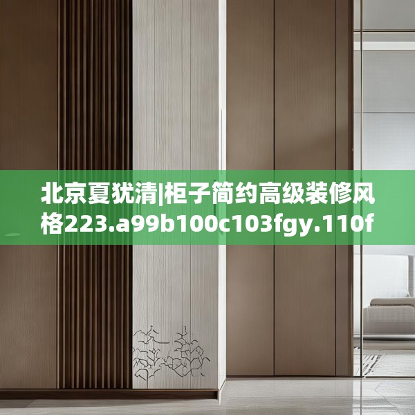 北京夏犹清|柜子简约高级装修风格223.a99b100c103fgy.110fdsfds