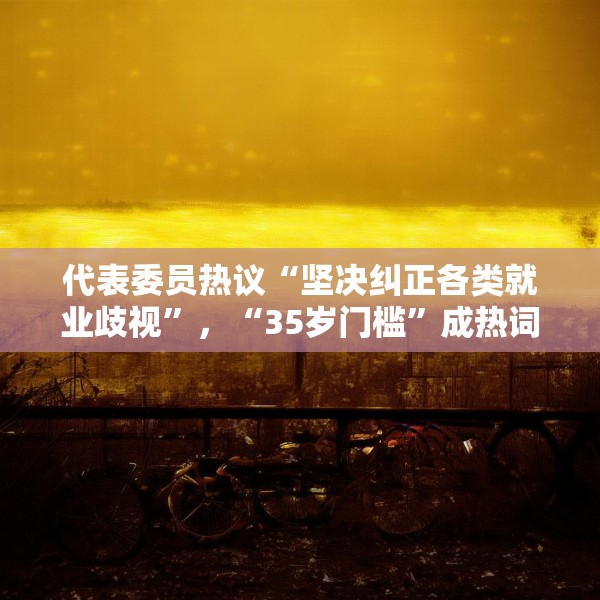 代表委员热议“坚决纠正各类就业歧视”，“35岁门槛”成热词