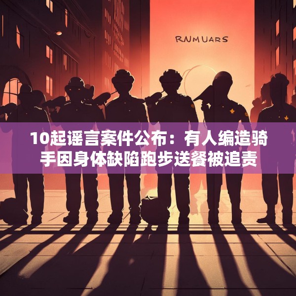 10起谣言案件公布：有人编造骑手因身体缺陷跑步送餐被追责
