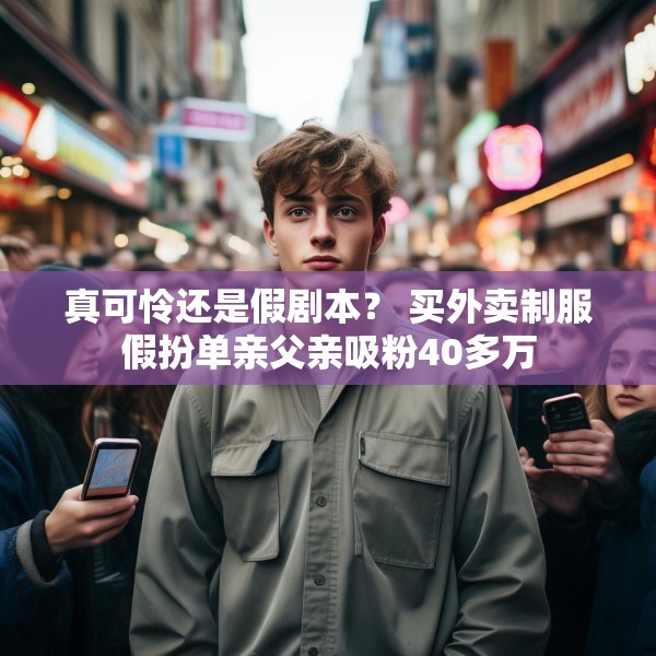 真可怜还是假剧本？ 买外卖制服假扮单亲父亲吸粉40多万