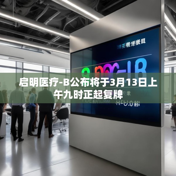 启明医疗-B公布将于3月13日上午九时正起复牌