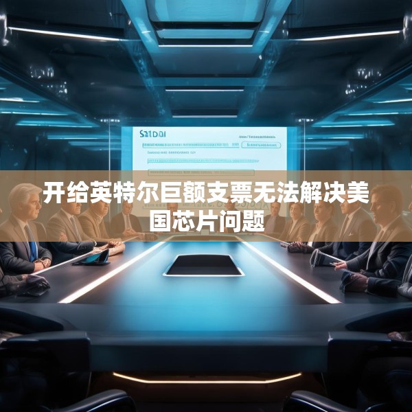 开给英特尔巨额支票无法解决美国芯片问题