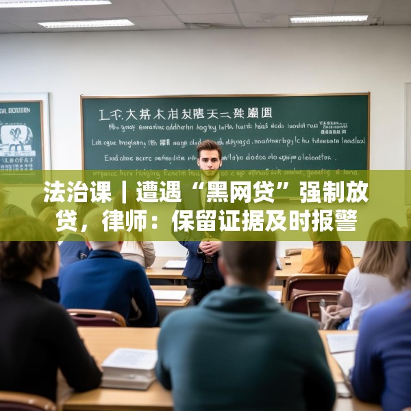 法治课｜遭遇“黑网贷”强制放贷，律师：保留证据及时报警
