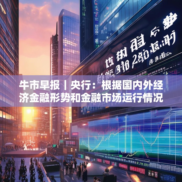 牛市早报｜央行：根据国内外经济金融形势和金融市场运行情况，择机降准降息