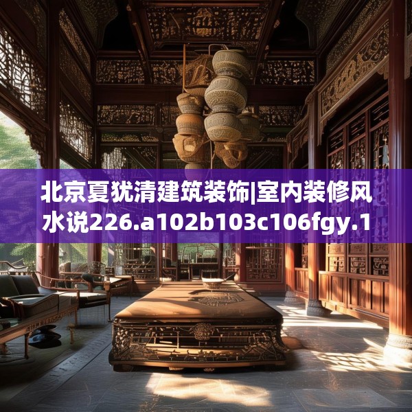北京夏犹清建筑装饰|室内装修风水说226.a102b103c106fgy.113sdA