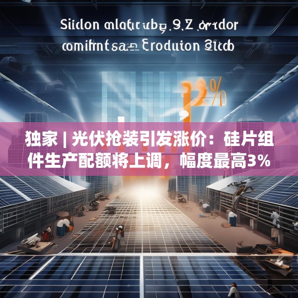 独家 | 光伏抢装引发涨价：硅片组件生产配额将上调，幅度最高3%