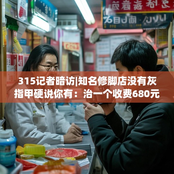 315记者暗访|知名修脚店没有灰指甲硬说你有：治一个收费680元 办卡打8.8折