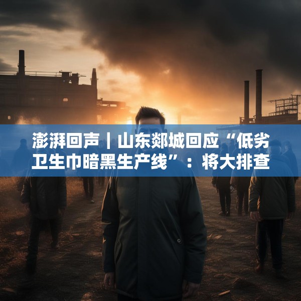 澎湃回声｜山东郯城回应“低劣卫生巾暗黑生产线”：将大排查