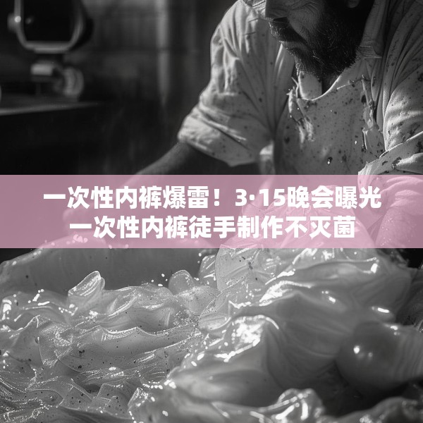 一次性内裤爆雷！3·15晚会曝光一次性内裤徒手制作不灭菌