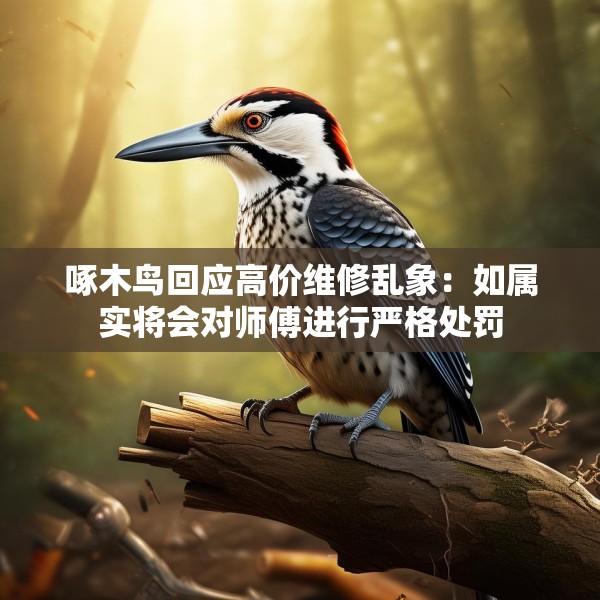 啄木鸟回应高价维修乱象：如属实将会对师傅进行严格处罚