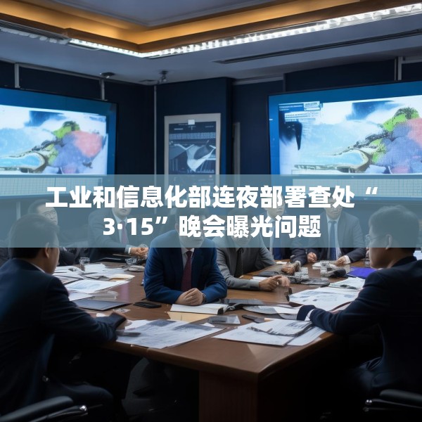 工业和信息化部连夜部署查处“3·15”晚会曝光问题