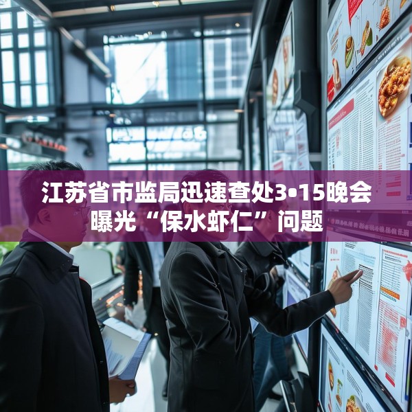 江苏省市监局迅速查处3•15晚会曝光“保水虾仁”问题