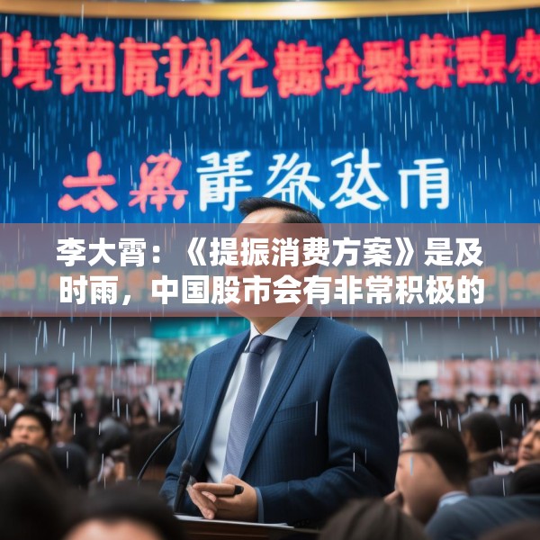 李大霄：《提振消费方案》是及时雨，中国股市会有非常积极的正面反应