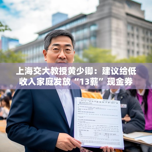 上海交大教授黄少卿：建议给低收入家庭发放“13薪”现金券