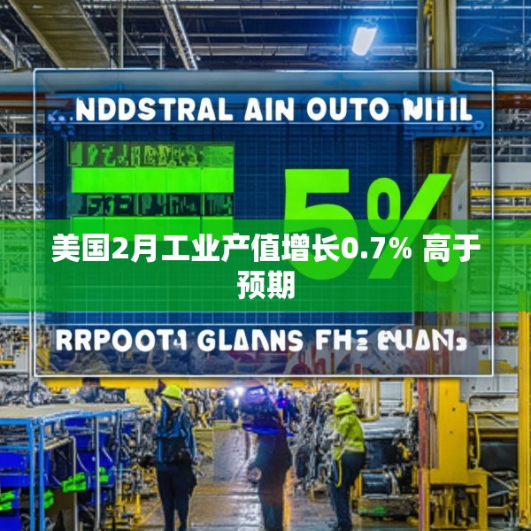 美国2月工业产值增长0.7% 高于预期