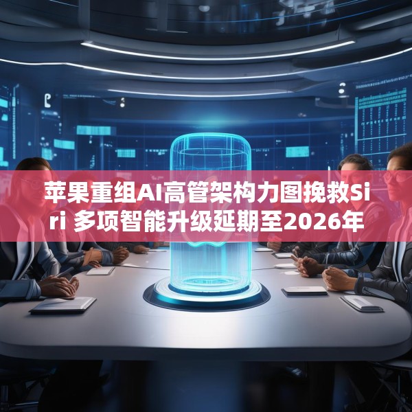 苹果重组AI高管架构力图挽救Siri 多项智能升级延期至2026年