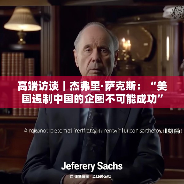 高端访谈｜杰弗里·萨克斯：“美国遏制中国的企图不可能成功”