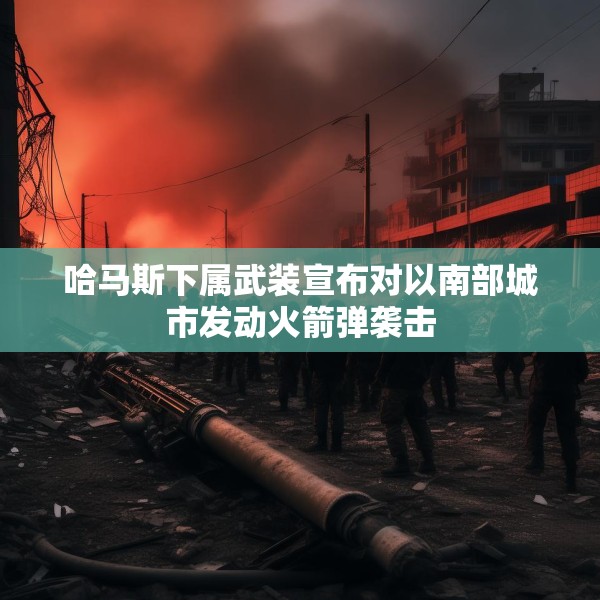哈马斯下属武装宣布对以南部城市发动火箭弹袭击