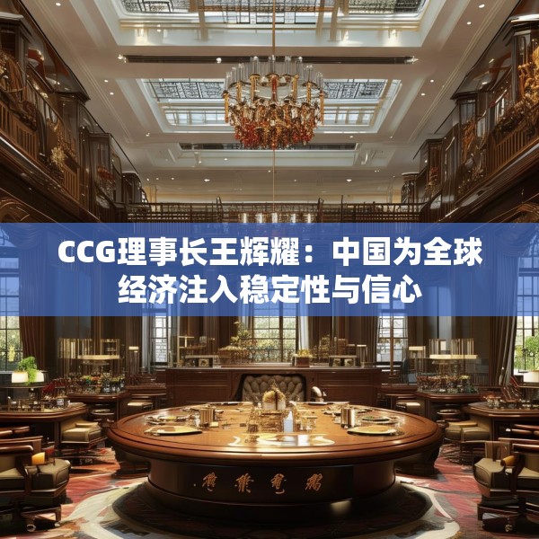 CCG理事长王辉耀：中国为全球经济注入稳定性与信心