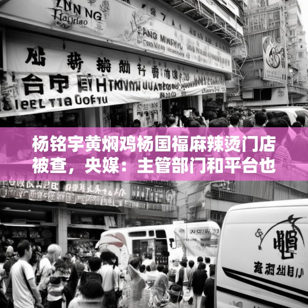 杨铭宇黄焖鸡杨国福麻辣烫门店被查，央媒：主管部门和平台也该反思