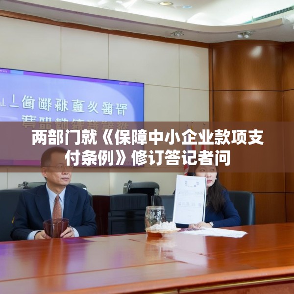 两部门就《保障中小企业款项支付条例》修订答记者问