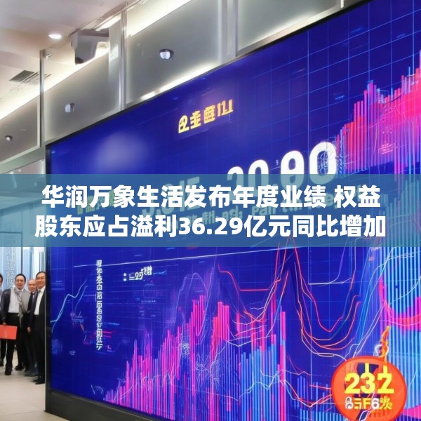 华润万象生活发布年度业绩 权益股东应占溢利36.29亿元同比增加23.92%