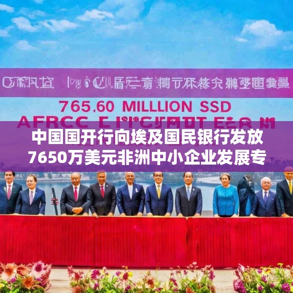 中国国开行向埃及国民银行发放7650万美元非洲中小企业发展专项贷款
