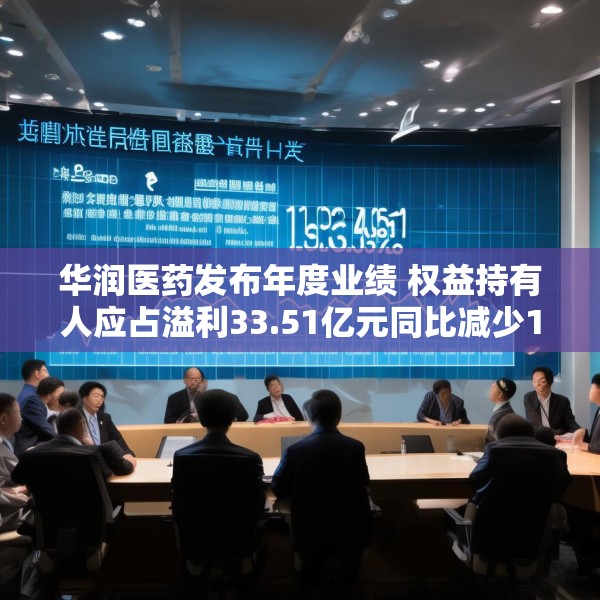 华润医药发布年度业绩 权益持有人应占溢利33.51亿元同比减少13.06%