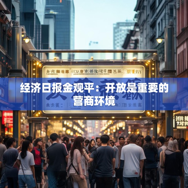 经济日报金观平：开放是重要的营商环境
