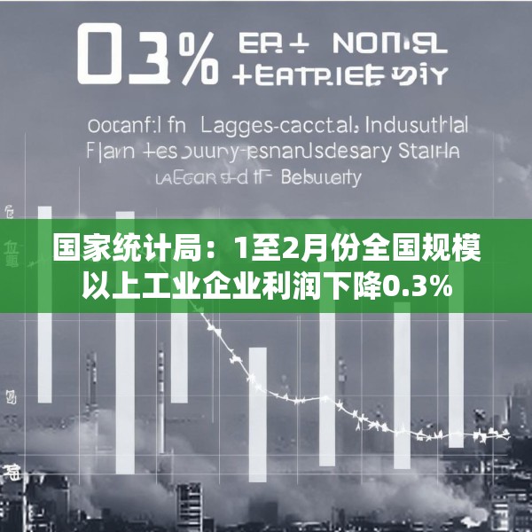 国家统计局：1至2月份全国规模以上工业企业利润下降0.3%