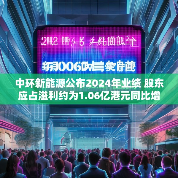 中环新能源公布2024年业绩 股东应占溢利约为1.06亿港元同比增长60.42%