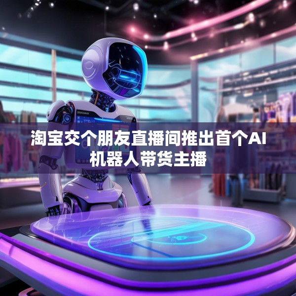 淘宝交个朋友直播间推出首个AI机器人带货主播