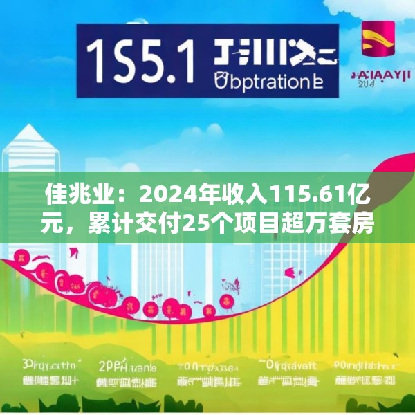 佳兆业：2024年收入115.61亿元，累计交付25个项目超万套房源