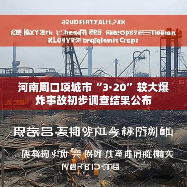 河南周口项城市“3·20”较大爆炸事故初步调查结果公布