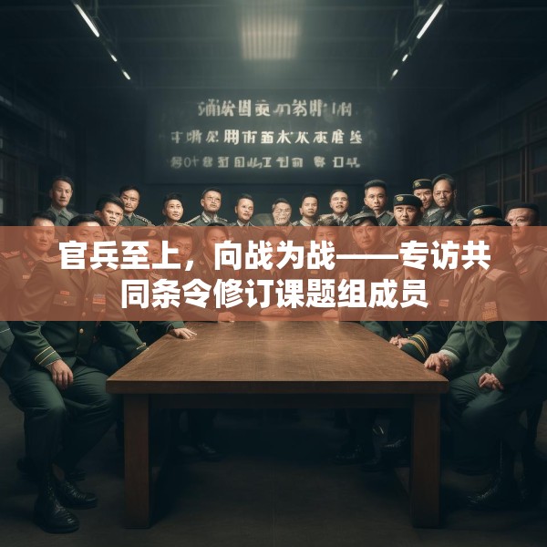 官兵至上，向战为战——专访共同条令修订课题组成员