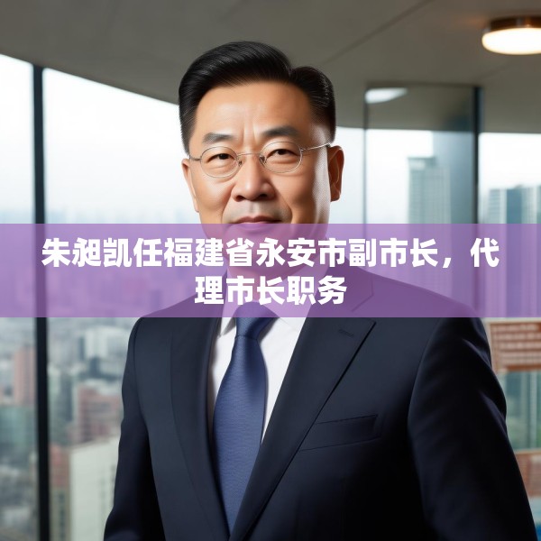 朱昶凯任福建省永安市副市长，代理市长职务