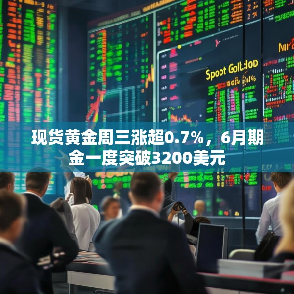 现货黄金周三涨超0.7%，6月期金一度突破3200美元