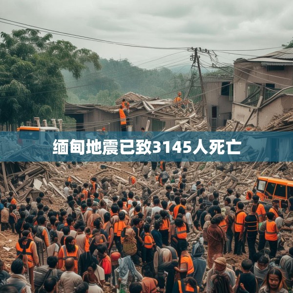 缅甸地震已致3145人死亡