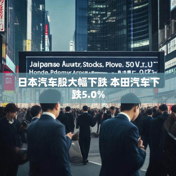 日本汽车股大幅下跌 本田汽车下跌5.0%