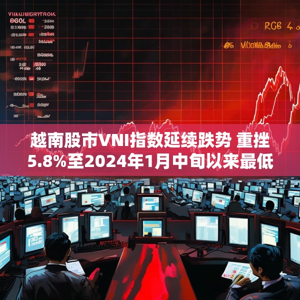 越南股市VNI指数延续跌势 重挫5.8%至2024年1月中旬以来最低