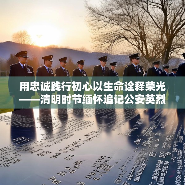 用忠诚践行初心以生命诠释荣光——清明时节缅怀追记公安英烈