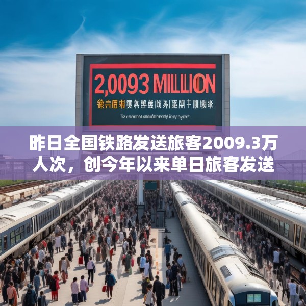 昨日全国铁路发送旅客2009.3万人次，创今年以来单日旅客发送量新高