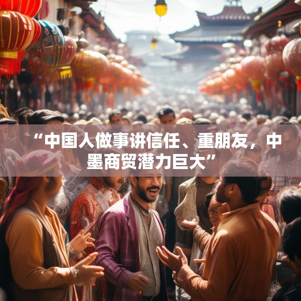 “中国人做事讲信任、重朋友，中墨商贸潜力巨大”