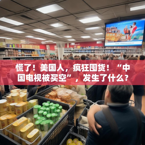 慌了！美国人，疯狂囤货！“中国电视被买空”，发生了什么？