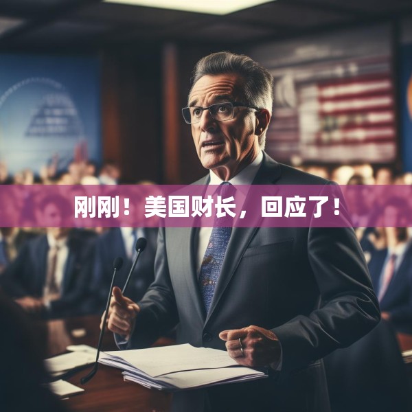 刚刚！美国财长，回应了！