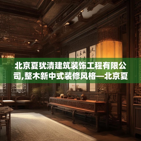 北京夏犹清建筑装饰工程有限公司,整木新中式装修风格—北京夏犹清建筑装饰工程有限公司354.a230b231c234fgy.241lkjl