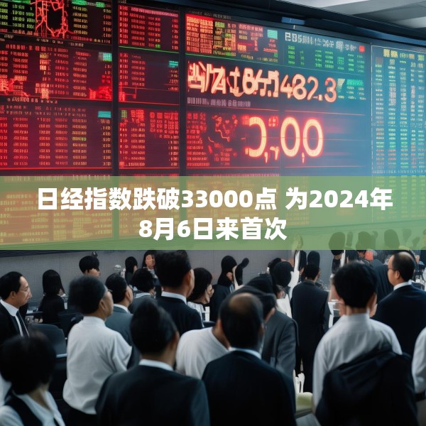 日经指数跌破33000点 为2024年8月6日来首次