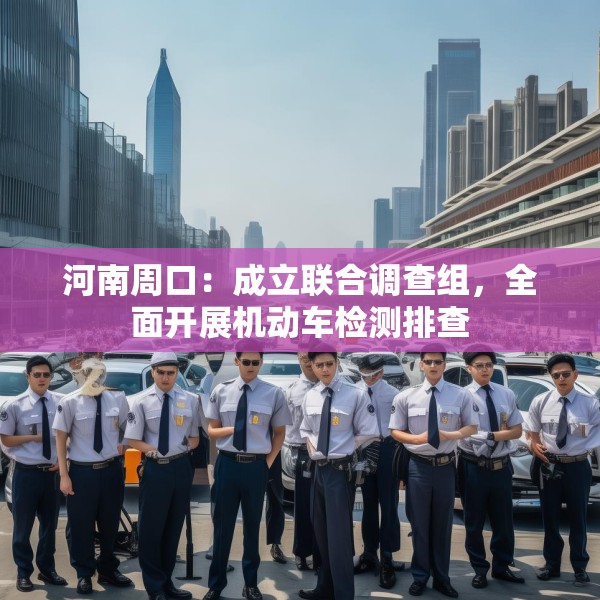 河南周口：成立联合调查组，全面开展机动车检测排查