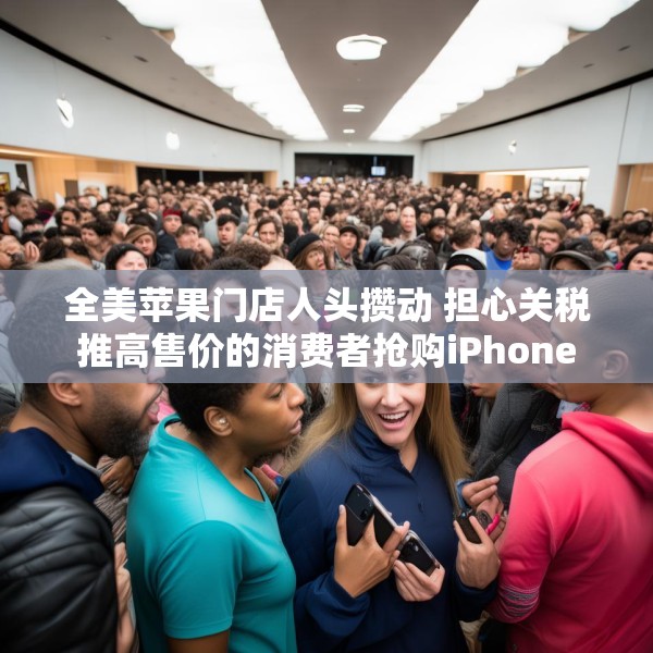 全美苹果门店人头攒动 担心关税推高售价的消费者抢购iPhone